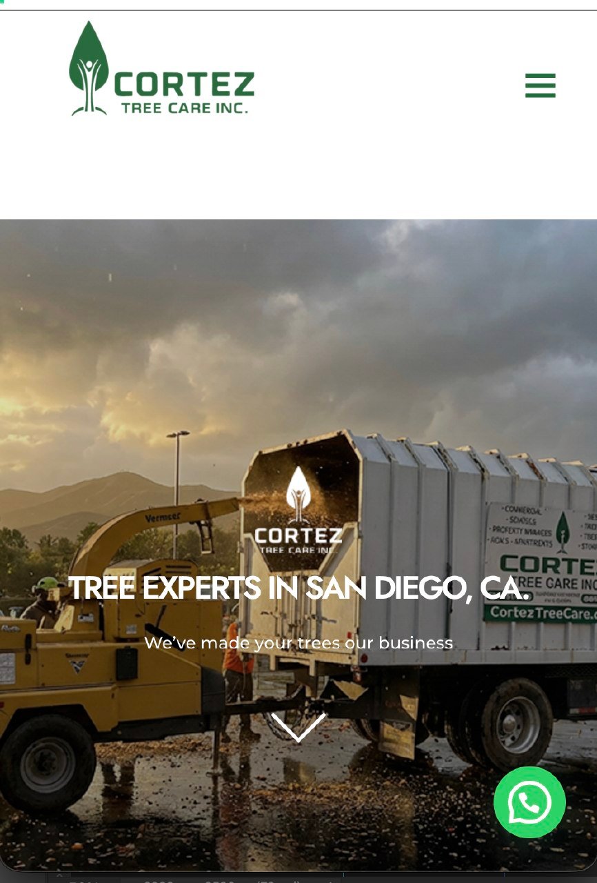 Cortez Tree Care — Mobile Website by Arkimidez