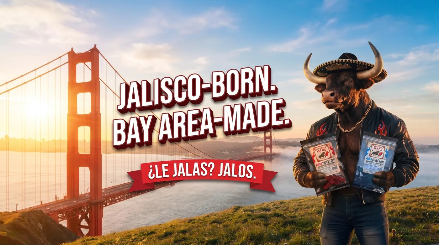 Campaña de marca para Carne Seca Jalos: Jalisco-born, Bay Area-made