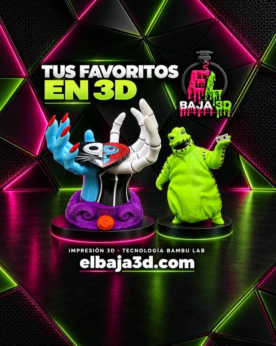 Contenido para redes sociales de El Baja 3D, impresión 3D en Tijuana