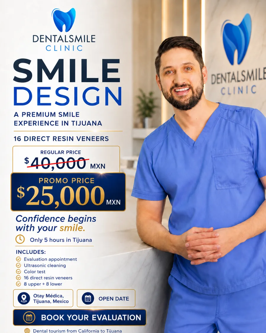 Promoción de diseño de sonrisa para Dental Smile Clinic